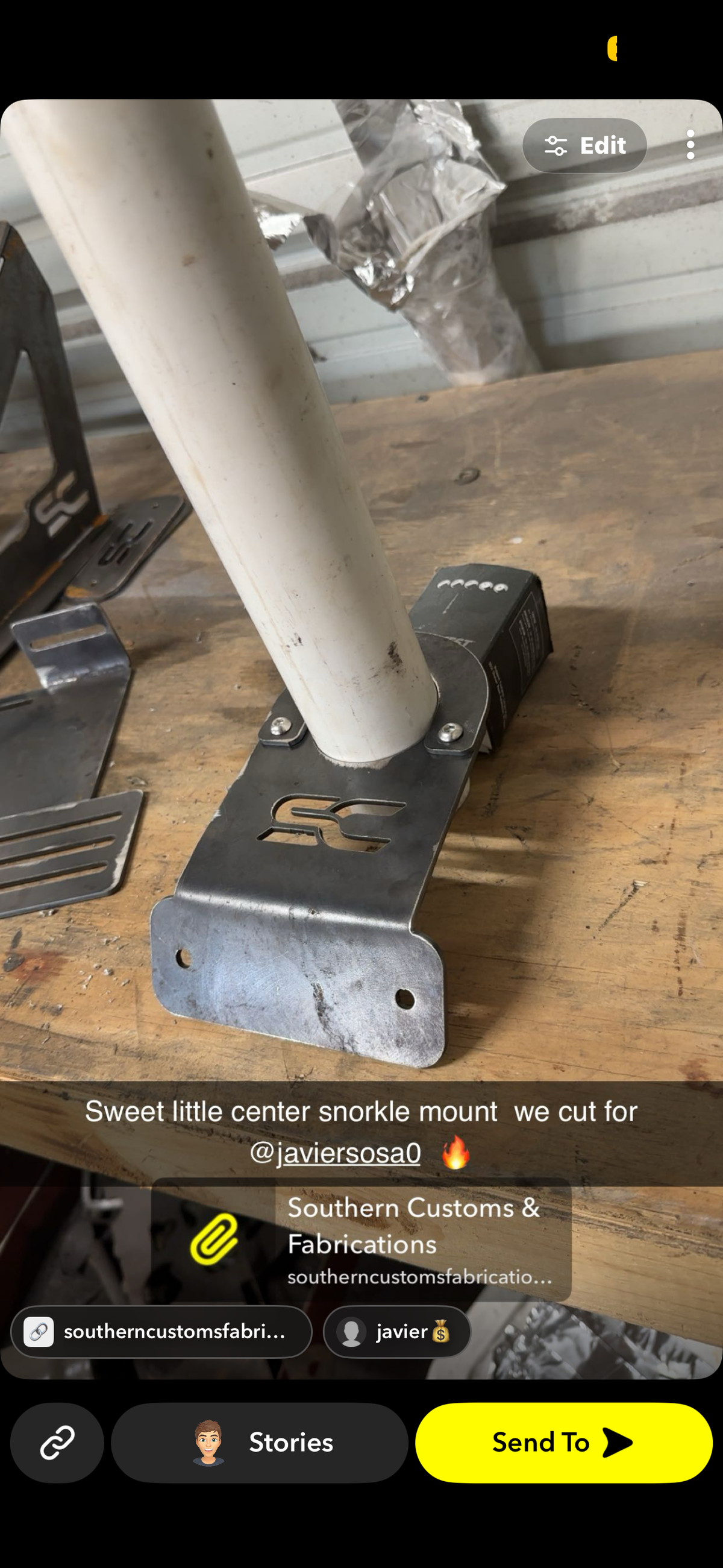 PVC Center snorkle mount