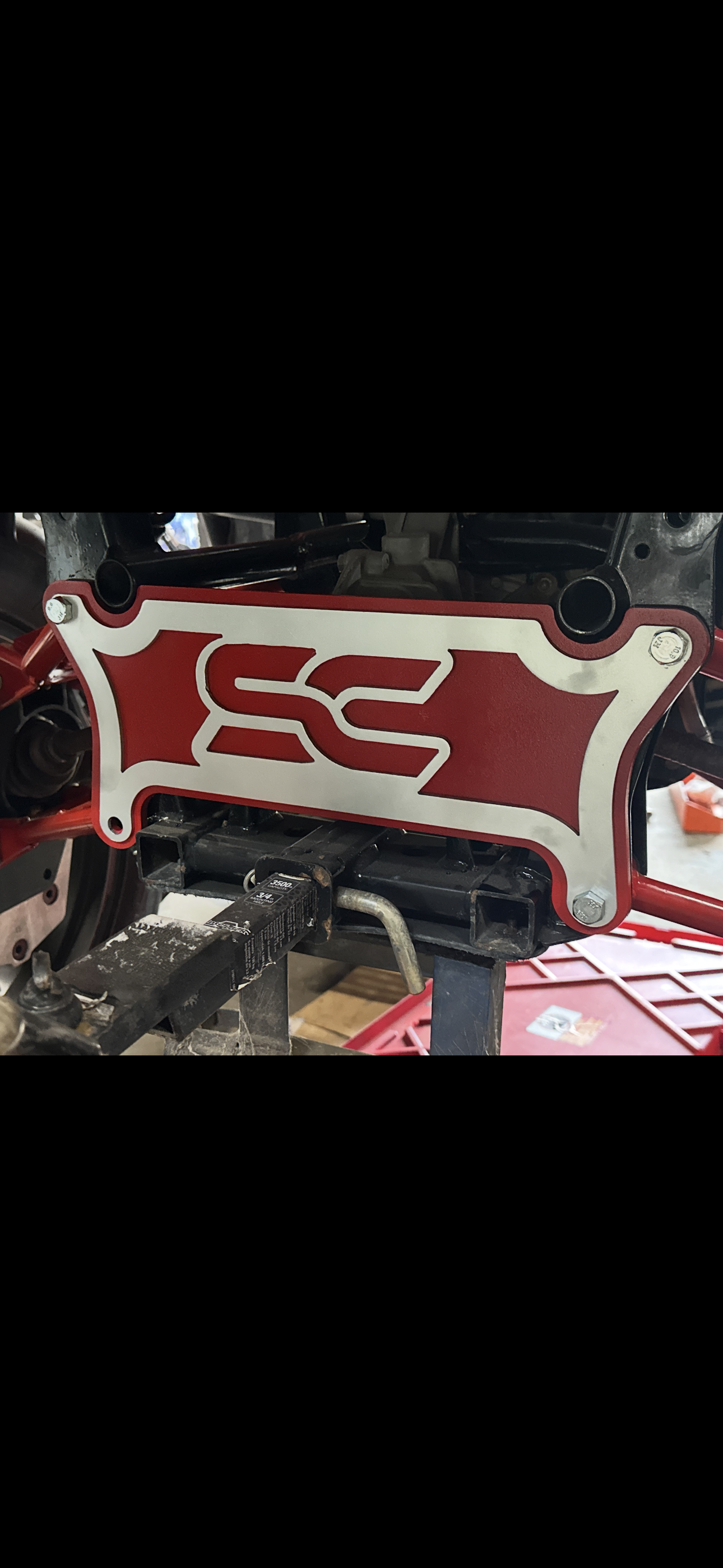 P500/520 Rear frame stiffener w overlay
